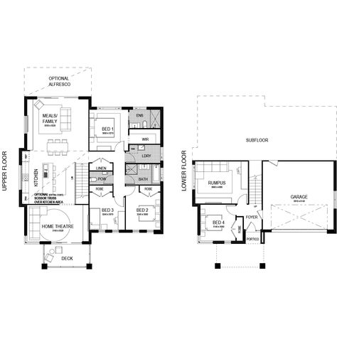 Corsica 1 272 Home Design | 4 Bed, Upward Sloping Design | Montgomery Homes Montgomery Homes, Block House, Architecture Presentation, House Designs, 4 Bed, Home Design, House Plans, Presentation, Floor Plans