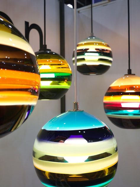 Orb Pendant Light, Colorful Pendant Light, Blown Glass Pendant Light, Fixtures Kitchen, Lights Kitchen, Chalet Design, Bedroom Pendant, Glass Creations, Light Decor