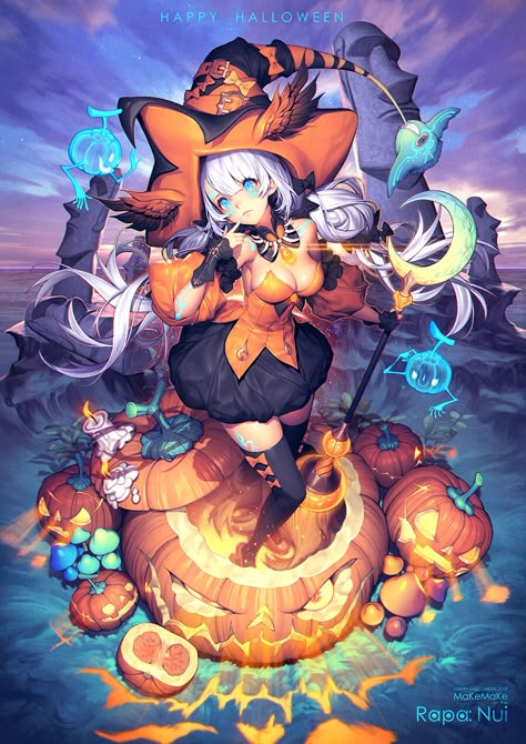 Anime Halloween, Halloween Illustration, Halloween Drawings, Horror Characters, Halloween 2019, Holiday Art, Anime Kawaii, Halloween Art, 그림 그리기