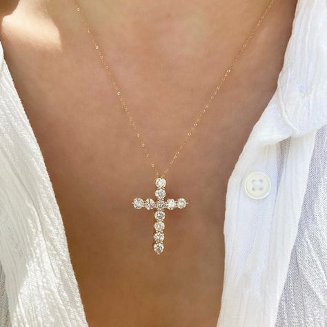 Diamond cross pendants