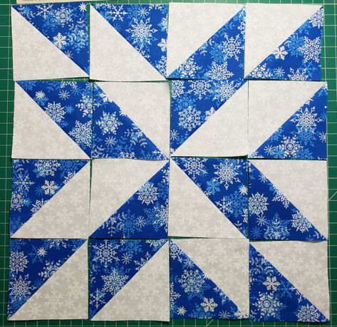 January – Snowflake BOM | Lisa's Compassion Blog Snowflake Quilt Block, Half Square Triangle Quilts Pattern, Snowflake Quilt, Triangle Quilt Pattern, Modern Quilt Blocks, Quilt Block Patterns Free, Half Square Triangle Quilts, Quilt Square Patterns, Basket Pattern