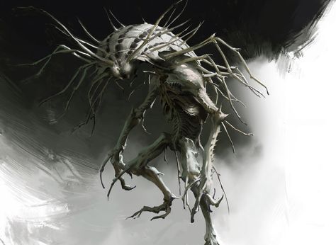 Centipede Guai Concept Art - Black Myth: Wukong Art Gallery Dnd Centipede, Alien Creature Concept Art, Centipede Humanoid Art, Centipede Concept Art, Centipede Creature Design, Silent Hill Art, Fantasy Centipede Monster, Journey To The West, Cool Monsters