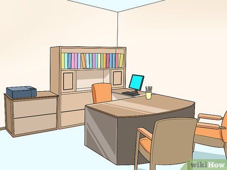 Executive Desk Decor, Executive Assistant Desk Organization, Office With Table In The Middle, Office Furniture Ideas Professional, Office Layout Ideas Business, Rectangle Office Layout Ideas, Executive Office Design Female, Office Arrangement Layout, Pastors Office Decor Ideas