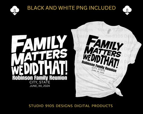 Family Matters Tv Show, Family Reunion Ideas Organizing, Family Reunion Crafts, Black Family Reunion, Family Reunion Tshirts, Family Reunion Shirts Designs, Family Reunion Activities, Family Reunion Gifts, Family Reunion Shirt