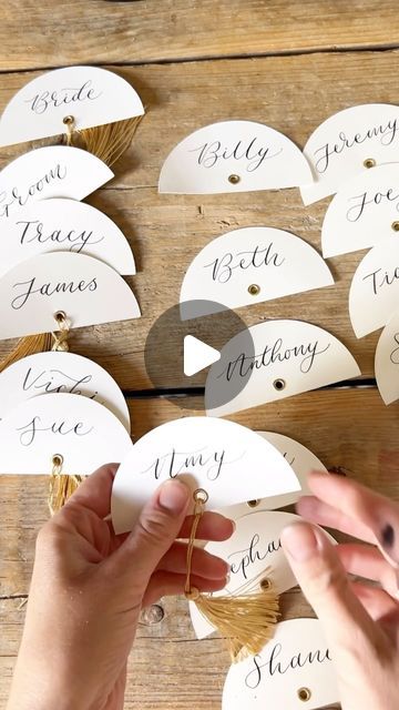 Emily Edkins on Instagram: "These arched tassel wedding/event place cards have become super popular on my Etsy shop over the last couple of weeks with so many gorgeous colour combos being chosen. ⁣
⁣
You all know place cards are up there with one of my most relaxing, therapeutic jobs so I’ve put together a little reel to showcase the making process! ⁣
⁣
I wonder if one day I’ll be one of these Instagram types that get matching manicures to their artwork and makes sure they don’t have splatters of ink on their trotters?  Someone’s gotta keep real, maybe that can be my thing? ⁣
⁣
⁣
⁣
⁣
⁣
#ukeventcalligraphy #dorsetweddings #hampshireweddings #cotswoldweddings #oxfordshireweddings #weddingplacecards #bohotablestyling #weddingstationery #ukweddinginvitations" Brides Room, Cotswolds Wedding, Colour Combos, Wedding Place Cards, Wedding Event, Place Cards, Color Combos, Wedding Cards, Wedding Events