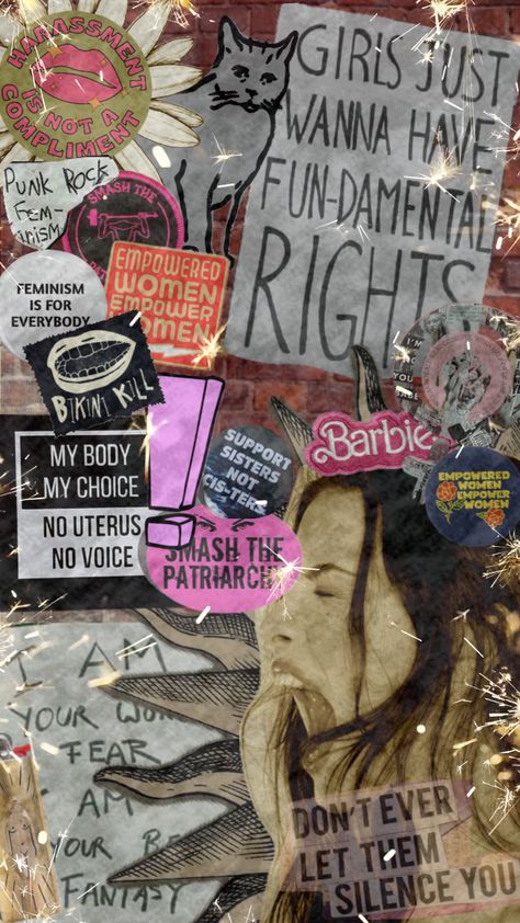 Feminist Punk Collage kinda messy but that’s ok #art #shuffle #wallpaper #feminist #rock #punk #bikinikill #grunge Feminist Collage, Shuffle Wallpaper, Punk Collage, Feminist Punk, What Is Feminism, Feminism Quotes, Women Feminism, Punks Not Dead, You Are My Everything