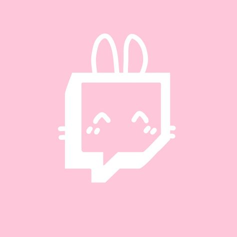 Twitch Logo Aesthetic, Kawaii App Icons Pink, App Icon Prime Video, Kawaii App Icons, Twitch Icon, Twitch App, Pastel Pink Icons:), Kawaii App, App Store Icon