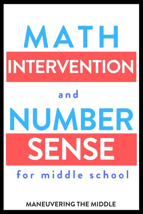 Math Rti, Math For Middle School, Educational Therapy, Intervention Classroom, Special Education Math, Math Coach, Middle School Math Classroom, Math Graphic Organizers, Math Intervention