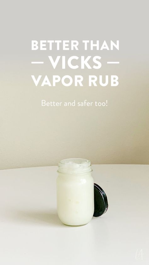 Better than Vicks Vapor Rub - LAurenrdaniels Vicks Vapor Rub, Vicks Vapor, Vicks Vaporub Uses, Herbal Remedies Recipes, Salve Recipes, Uses For Vicks, Vapor Rub, Essential Oils Health, Natural Healing Remedies