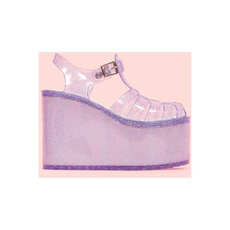 UNIF Women's Shoes via Polyvore featuring shoes, unif shoes en unif Unif Shoes, Aesthetic Shoes, Jelly Shoes, Jelly Sandals, Womens Shoes High Heels, Platform Wedge Sandals, Casual Shoes Women, Platform Wedges, Matilda