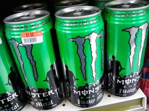 Huge monster drink cans I found. Dont know what Size they are but am thinking 2 sizes bigger than a 16 oz. Monster Energy Flavors, Monster Cans Diy, Monster Energy Drinks, Metal Monster, Monster Drink, Huge Monster, Diy Monsters, Monster Energy Drink, Dr Pepper