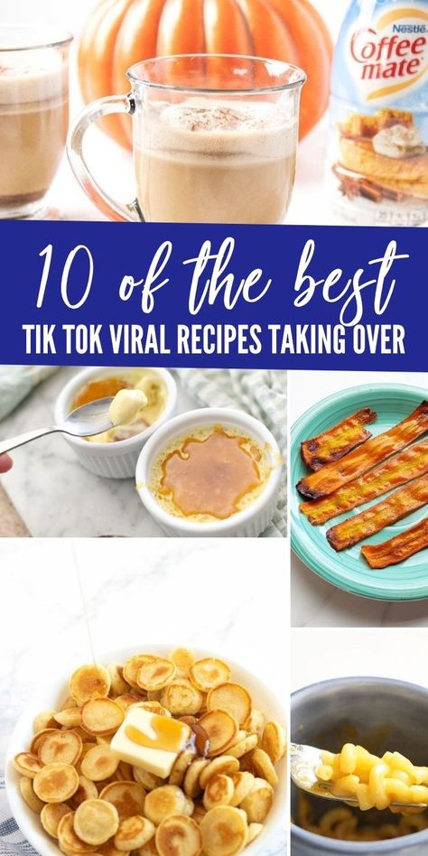 Tick-tock Food Recipes Videos, Tick Tok Recipes, Best Tik Tok Recipes, Tik Tok Famous Meals, Viral Ticktock Recipes, Tim Tok Recipes, Tick Tock Recipe, Viral Tik Tok Food Recipes, Tiktok Viral Recipes