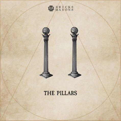 The Masonic Pillars, Boaz and Jachin, embody Masonic principles: strength, virtue, and balance. Boaz signifies physical and moral strength, while Jachin represents establishing oneself in virtue. These pillars symbolize the pursuit of equilibrium, uniting opposing forces in life, to foster personal and societal harmony. #MasonicSymbols #Pillars #BoazAndJachin #Freemasons #francmaçonnerie #freemason #freemasonry #mason #masonry #masonic #2b1ask1 #bricksmasons Masonic Pillars, Masons Masonry, Freemasonry Symbols, Secret Society Symbols, Masonic Art, Brick Mason, Secret Societies, Masonic Lodge, Masonic Symbols