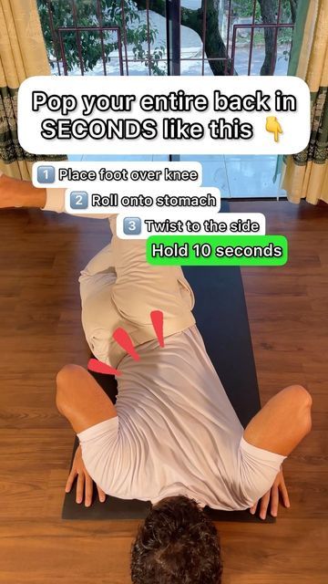 Ways To Pop Your Lower Back, How To Pop My Lower Back, How To Pop Your Lower Back, How To Pop Lower Back, Pop Your Back, Cracking Your Back, Back Popping, Tension Relief, Body Stretches