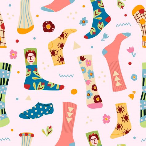 Socks Illustration, Female Legs, Background Print, Art Socks, Funky Socks, Socks Pattern, Bullet Journal Art, Funny Illustration, Creative Illustration