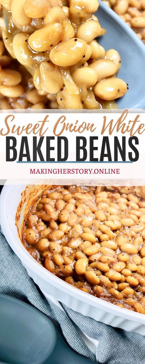 Recipes With Northern Beans, Healthy Baked Beans, Easy Baked Beans, Beans In Crockpot, White Bean Recipes, Lentils Beans, Holistic Recipes, Baked Bean Recipes, Northern Beans