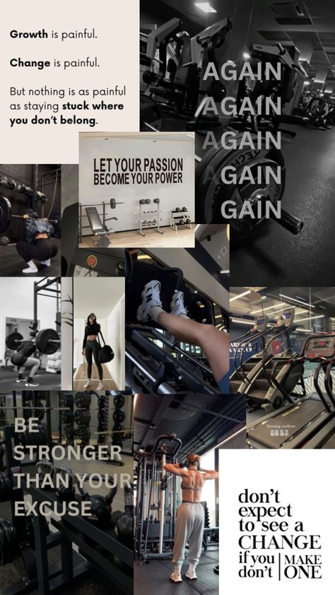 Gym motivation vision board Excercise Motivation Pics, Vision Board Study And Workout, Vision Board Lose Pounds, Workout Collage Aesthetic, Workout Inspo Women, Gym Consistency Aesthetic, Vision Board Ideas Workout, Gym Aesthetic Collage, 2025 Fitness Goals