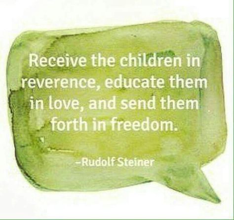 Rudolf Steiner Steiner Quotes, Steiner Waldorf Education, Waldorf Preschool, Waldorf Teaching, Creative Art Projects, Steiner Waldorf, Steiner School, Deep Space Sparkle, Waldorf Homeschool