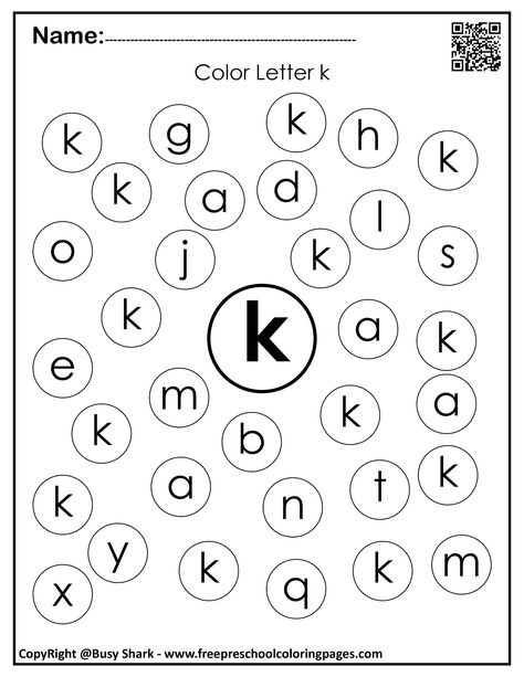 Set of Letter K "10 free Dot Markers coloring pages" Letter K Kindergarten, Letter K Worksheets For Preschoolers, Letter K Activities, Letter K Worksheets, Letter K Activities For Preschool, Letter K Crafts For Preschoolers, K Template Letter, Letter K Worksheet, K Letter