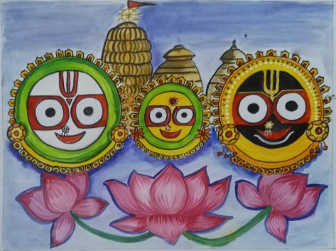 Puri Jagannath Drawing Easy, Jagganath Lord Drawing Easy, Jagannath Drawing Easy For Kids, Drawing Of Jagannath, Lord Jagannath Rangoli, Cute Jagannath Drawing, Jaganath Rangoli, Jagannath Drawing Easy, Puri Jagannath Painting