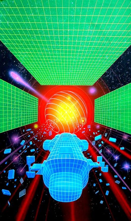 Angus Mckie, Space Colony Concept, Vaporwave Room Decor, Galaxy Collage, Retrowave Aesthetic, Grid Illustration, Vaporwave Room, New Wave Art, 80s Sci Fi