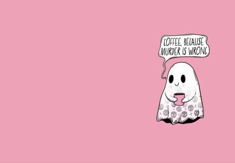 Spooky Season Aesthetic Macbook Wallpaper, Ghost Flipping Off Wallpaper, Creepy Cute Desktop Wallpaper, Spooky Season Computer Wallpaper, Cute Spooky Wallpaper Desktop, Funny Horizontal Wallpaper, Cute Halloween Pc Wallpaper, Desktop Halloween Wallpaper Aesthetic, Pink Fall Wallpaper Desktop