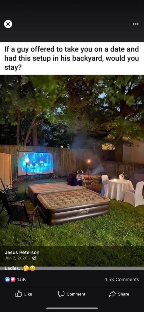 Backyard Date Night, Diy Backyard Movie Night, Backyard Movie Theaters, Outdoor Dates, Backyard Movie Party, Family Backyard, Backyard Movie Nights, Outdoor Dinner Parties, Backyard Movie