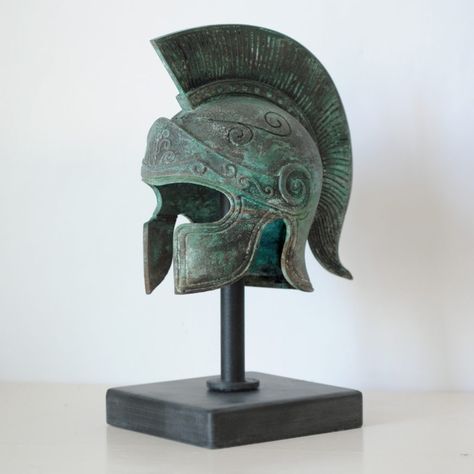 Ancient Greek Helmet, Greek Helmet, Celtic Shield, Helmet Concept, Warrior Helmet, Ancient Armor, Greek Warrior, Fantasy Props, Greek Mythology Art