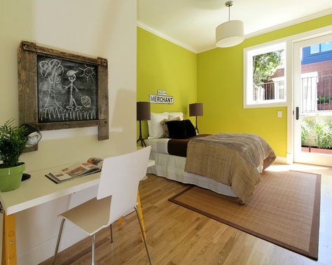 Lime Green Color Combinations, Lime Green Bedroom, Modern Girl Bedroom Designs, Spanish Bedroom, Lime Green Bedrooms, Green Bedroom Walls, Green Color Combinations, Bedroom Color Combination, Bedroom Wall Paint