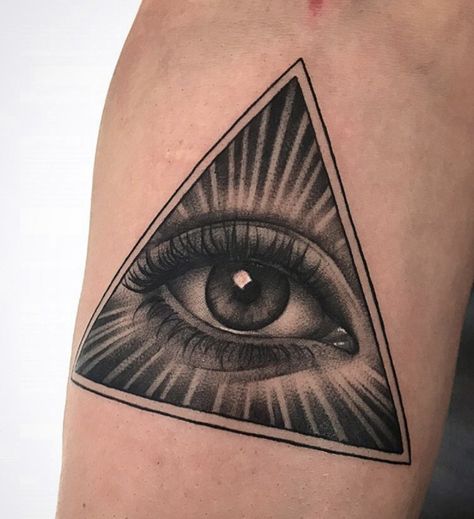 Atheist Tattoo, Sunday Drawing, Ojo Tattoo, Pyramid Tattoo, Egyptian Eye Tattoos, Third Eye Tattoos, All Seeing Eye Tattoo, Buddha Tattoo Design, Money Tattoo