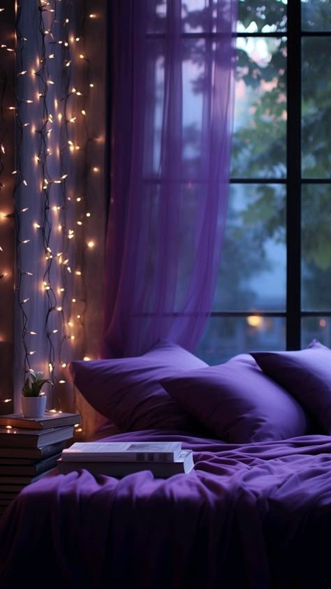 Chaotic Aesthetic, Purple Place, Peaceful View, Dream House Aesthetic, Ipad Ideas, Purple Stuff, Cozy Places, Jelly Wallpaper, Purple Things