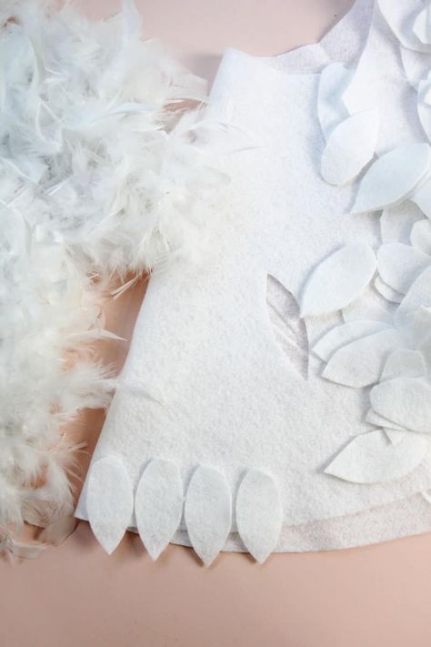 Dove Costume Diy, Snowy Owl Costume, Hedwig Costume Diy, Diy Hedwig Costume, Dove Costume, Toddler Owl Costume, Diy Owl Costume, Snow Owl Costume, Owl Costume Diy