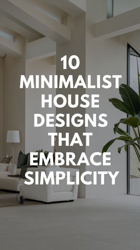 10 Modern Simple House Designs That Prove Less is More! Modern Simple House, Modern Minimal House, Japandi House, Minimalist Homes, Open Floor Plans, Minimal House, Simple House Design, Beauty Of Simplicity, Minimalist House Design