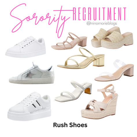 Sorority recruitment shoe recommendations. These shoes are stylish and affordable, won't break the bank, and can be used for other events.  Amazon shoes are typically of good quality and serve their purpose at such an affordable price.  #sorority #sororityrush #shoes #whitesneakers  #amazonfinds Sorority Recruitment Shoes, Shoes On Amazon, Amazon Shoes, Sorority Rush, Sorority Recruitment, Fashion Toys, Found On Amazon, Luxury Store, College Life