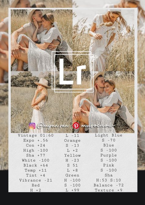 Natural Filter Lightroom, Lightroom Filters Formula, Light Room Editing Filter, Lightroom Filters Aesthetic, Filter Foodie, Filter Guide, Vintage Lightroom Presets, Photography Editing Apps, Lightroom Editing Tutorials