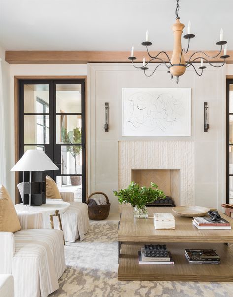 Benjamin Moore Cloud White Marie Flanigan Interiors, Traditional Design Living Room, Modern Contemporary Living, Marie Flanigan, Modern Contemporary Living Room, Contemporary Living Room Design, Traditional Living Room, 4k Followers, Minimalist Living