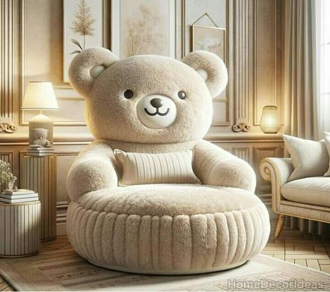 Teddy Bear Sofa, Statement Couch, Kindergarten Syllabus, Teddy Bear Chair, Sofa Couch Design, Baby Photography Backdrop, Vermont Teddy Bears, Fur Chair, Weird Furniture