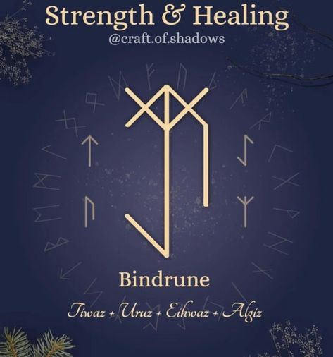 Runes For Plant Growth, Protection Bind Rune, Eihwaz Rune Tattoo, Runes For Healing, Healing Runes Symbols, Rune For Healing, Bindrunes Symbols, Uruz Rune Tattoo, Bind Runes Symbols