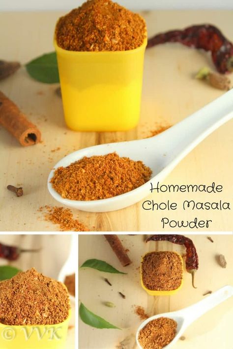 Chole Masala Powder Recipe, Masala Spice Blend, Amazing Vegetarian Recipes, Vegetarian Platter, Chole Masala, Masala Powder Recipe, Beans Curry, Masala Spice, Spice Mix Recipes