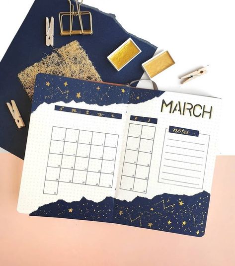 24 Monthly Bullet Journal Spreads You'll Want to Steal Kunstjournal Inspiration, Digital Bullet Journal, Bullet Journal Page, Bullet Journal 2020, Bullet Journal Spreads, Bullet Journal Mood, Bullet Journal Aesthetic, Bullet Journal Notebook, Bullet Journal School