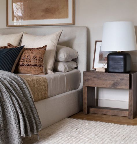 Create an inviting space with thoughtful and cozy details to help your guests feel right at home. California Modern Interior Master Bedrooms, Amber Lewis Bedroom, Amber Interiors Bedroom, Bedroom Decor For Couples Romantic, Bedroom Inspirations Master, Amber Lewis, Bedroom Decor For Couples, Shoppe Amber Interiors, Getting Over