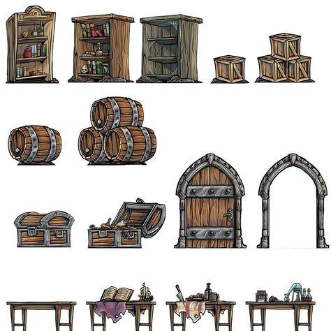 Free Paper Miniature Archive | PrintableHeroes on Patreon Dnd Printables Free, Paper Miniatures, Printable Dnd Miniatures, Dnd Paper Miniatures, Tiny Dungeon Rpg, Rpg Maker Assets, Dnd Decor, D&d Paper Miniatures, Cartography Design