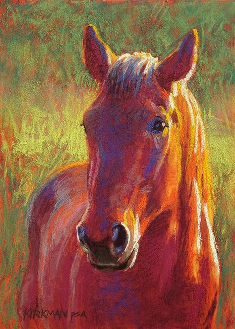 "Yearling" (pastel, 7x5 inches) Click here to bid or buy: https://www.dailypaintworks.com/buy/auction/1278098 This young yearling mustang was the star of my January "Happy New Yearling" Paint-Along! See a quick speed video here! Chalk Pastel Art, Owl Watercolor, Soft Pastel Art, Miniature Portraits, Oil Pastel Art, Chalk Pastels, Paintings I Love, Oil Pastels, Dog Paintings