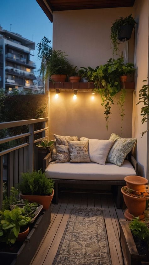 Transform your small balcony into a stunning outdoor sanctuary with these creative apartment garden decor ideas Discover space-saving apartment design tips easy DIY projects and clever ideas for potted plants to elevate your apartment decor Tiny Apartment Balcony, Balcony Garden Decor Ideas, Small Apartment Garden, Outside Apartment, Creative Apartment, Outdoor Balcony Ideas, Space Saving Apartment, Terrace Garden Ideas, Creative Garden Decor