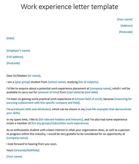 Work Experience Letter Template Work Experience Letter, Reccomendation Letter, Experience Letter, History Lettering, Job Interview Prep, Formal Business Letter, Resignation Letters, Job Advice, College Survival