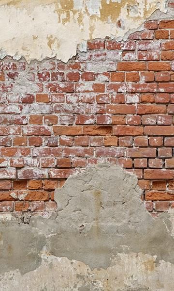 Peeling Wallpaper, Concrete And Brick, Brick Wall Wallpaper, Mural Home, Brick Texture, Old Bricks, Tv Decor, Brick Wallpaper, Old Wall