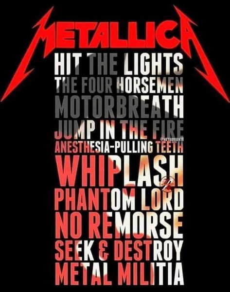 Metallica Song, Metallica Art, Metallica Band, Seek And Destroy, Rock N Roll Art, Rock Band Posters, Heavy Metal Rock, Band Wallpapers, Music Images