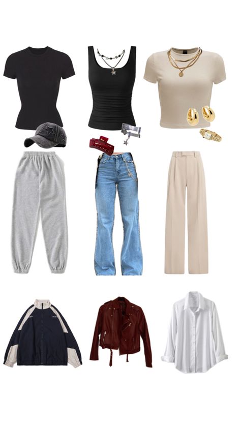 Outfit 1: sporty/basic outfit 2: y2k/90s outfit 3: classy/old money style Classy Old Money, 90s Outfit, Old Money Style, Basic Outfits, Y2k 90s, Old Money, Every Woman, Money, How To Wear