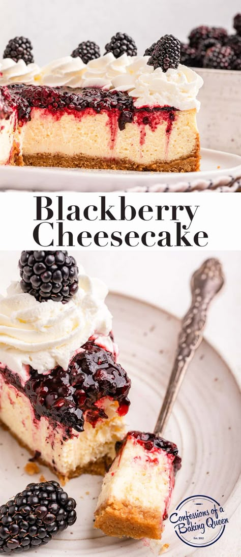 Cheesecake With Blackberry Topping, Blackberry Cheesecake Topping, Blackberry Topping For Cheesecake, Blackberry Sauce For Cheesecake, Cheesecake Recipes Fruit, Cheesecake Topping Recipes, Boysenberry Cheesecake, Blackberry Cheesecake Recipes, Fruit Cheesecake Recipes