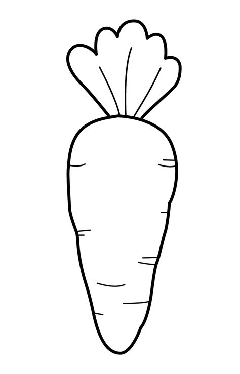 carrot coloring book Patterns Colouring Pages, Carrot Picture Drawing, Carrots Coloring Page, Carrot Pattern Printable, Carrot Worksheet Preschool, Carrot Art And Craft, How To Draw A Carrot, Carrot Drawing For Kids, Carrot Template Free Printable